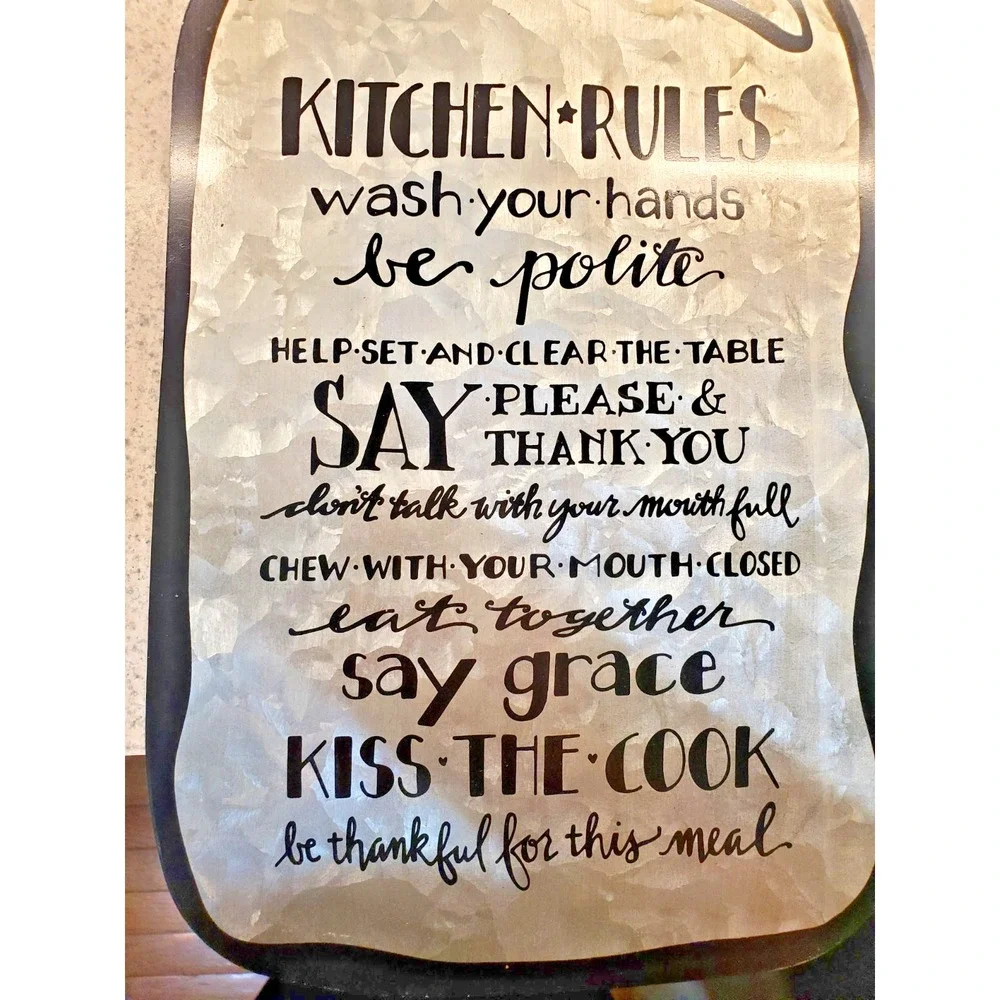 Metal Kitchen Rules Novelty 20